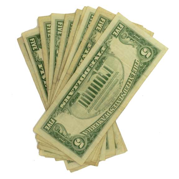 10 Clean  $5 Red Seal  US Notes