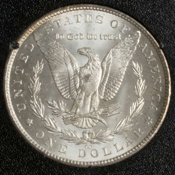 1882 CC Frosty White Unc GSA Morgan Dollar