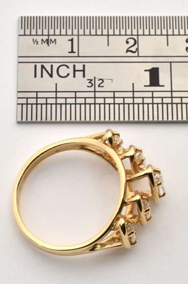Sparkling 5 Marquise Diamond Ring
