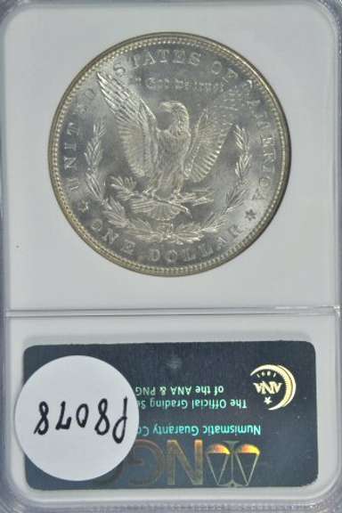 Near Gem BU 1887 Morgan. NGC MS64 Fitzgerald Collection