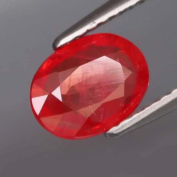 Gorgeous red orange 1.56ct Imperial Sapphire