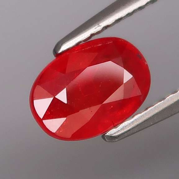 Richly colored 1.28ct Imperial red Sapphire