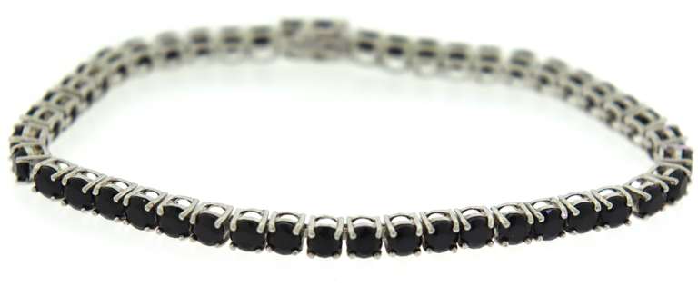 Sterling Silver Black Onyx Bracelet