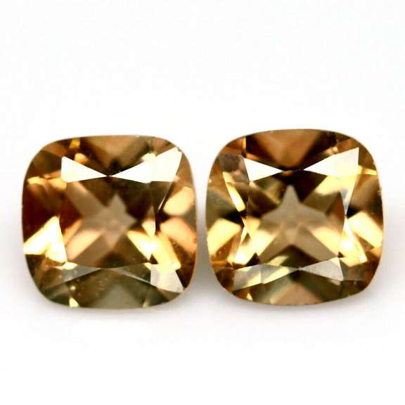 Simply brilliant 3.77ct Imperial Topaz pair