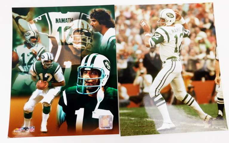 3 Joe Namath Color Photos