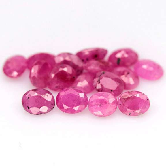 Fantastic 6.53ct HEATED ONLY Burmese Ruby set