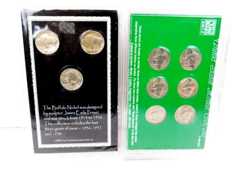 2 Indian Head Buffalo Nickel Sets