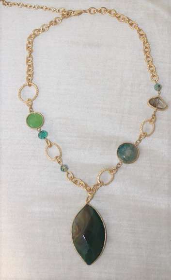 Set Of Esmerelda Color Fashion Jewelry Necklace