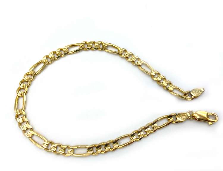 Simply Sophisticated 14kt Figaro Bracelet