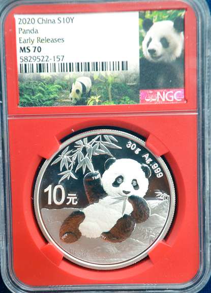 2020 China Panda NGC MS70 ER