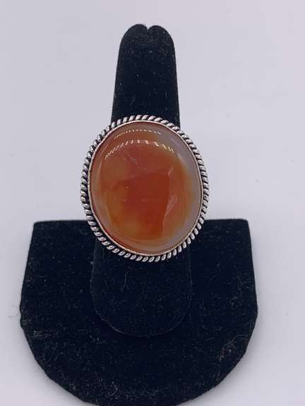 Gorgeous Natural Gemstone & Silver Cocktail Ring