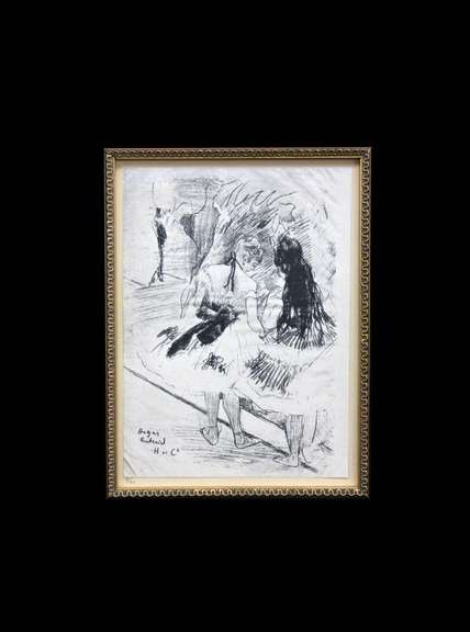 EDGAR DEGAS (AFTER) DANS LES COULISSES 1919