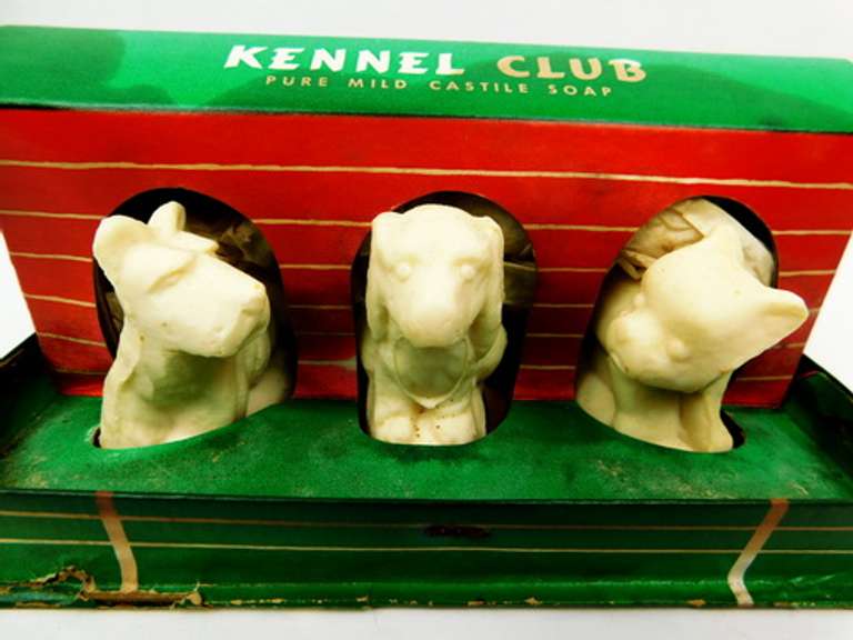 Vintage Kennel Club Figural Dog Soaps