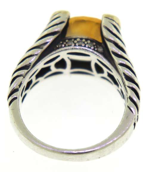 Vintage Sterling Silver Gemstone Ring