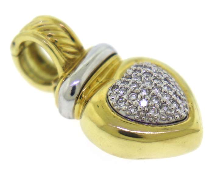 David Yurman Diamond Heart Pendant