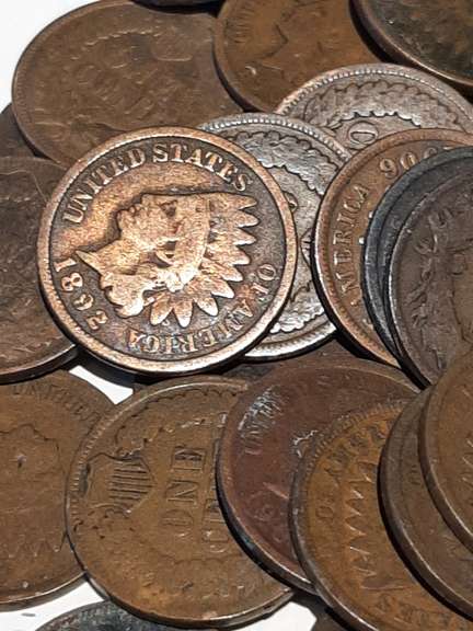 100 1890 1900 Era Indian Cents