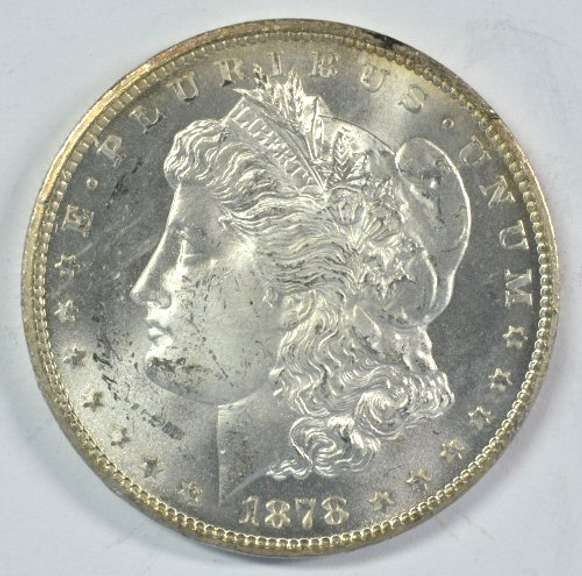 Super Choice BU 1878-CC Morgan Dollar. Full struck