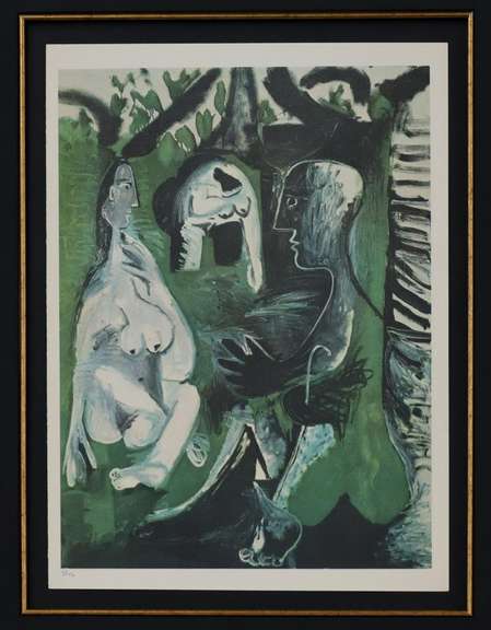 PABLO PICASSO LE DEJEUNER SUR I'HEBER 1961