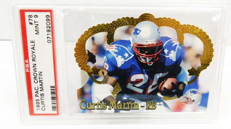 Curtis Martin, Patriots 1995 Football Card, Mint 9