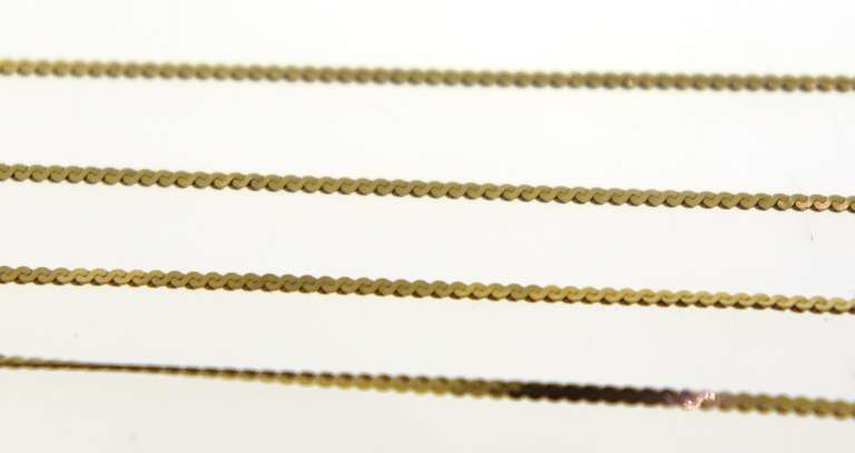 Italian 14K Yellow Gold Flat Snake Chain