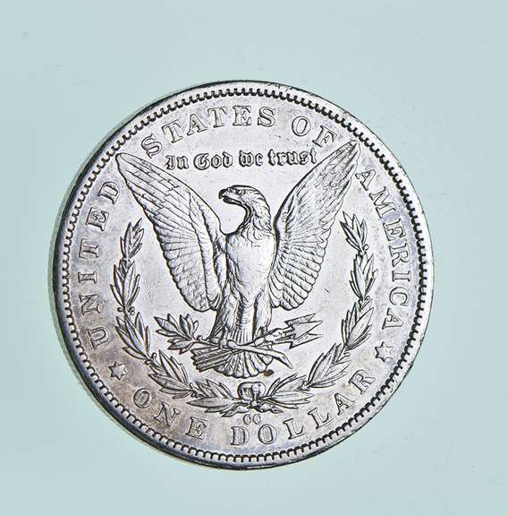 1893-CC Morgan Silver Dollar - AU Detail