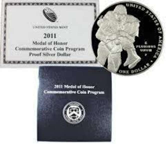 2011 Proof Medal of Honor Commem $ OGP