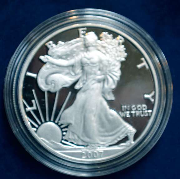 2007 Proof American Silver Eagle, CAPSUL ONLY