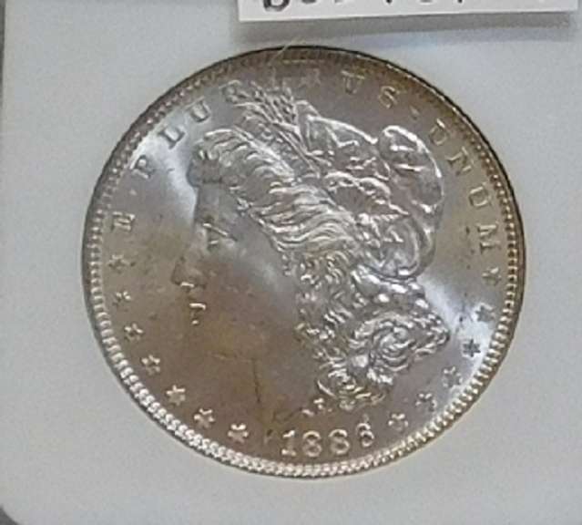1886 Morgan Dol NGC MS-64, near Gem