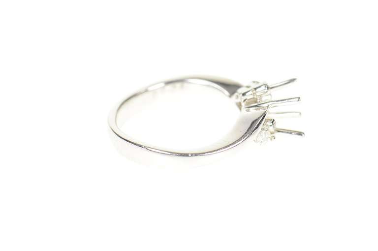 Platinum 0.24 Ctw Diamond 5.75mm Engagement Setting Ring