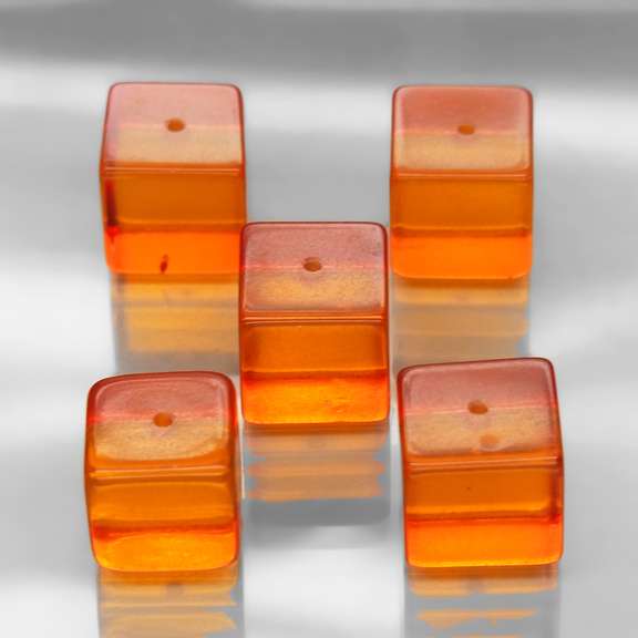 Really cool 13.48ct 8x8mm natural Amber set