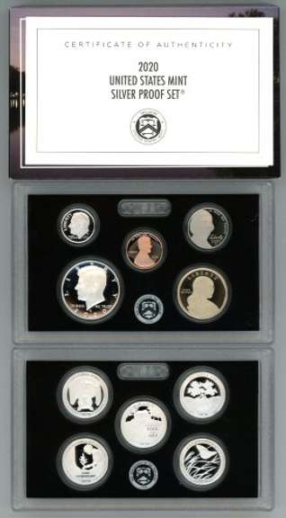 Wonderful 2020 10-Piece Silver US Proof Set. Box/COA