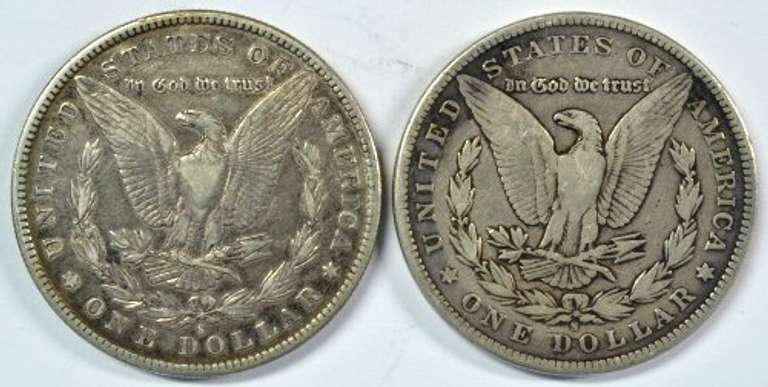 Super sharp and scarce 1885-S & 1896-S Morgan Dollars