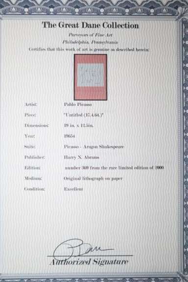 PABLO PICASSO UNTITLED (17.4.64.) 19654