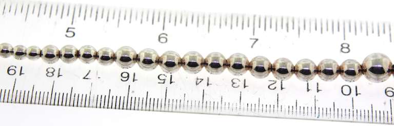 Sterling Silver Beaded Necklace