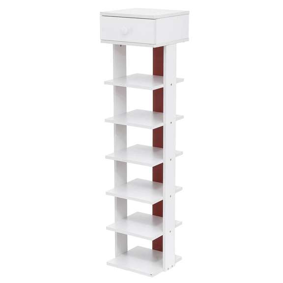 7 Tier Shoe Rack Cabinet Storage Organizer Stand
