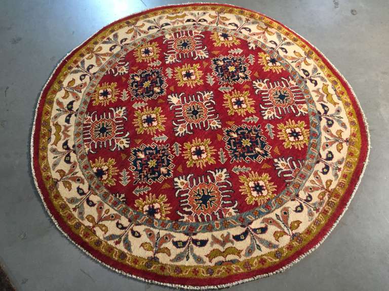 FINE ROUND KAZAK RUG 5x5