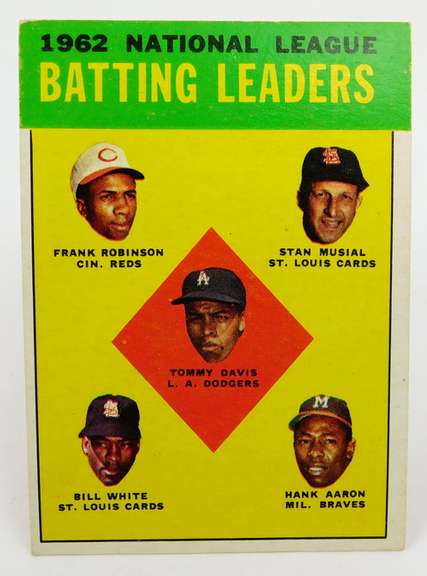 1963 Topps #1 Batting Leaders Baseball Card