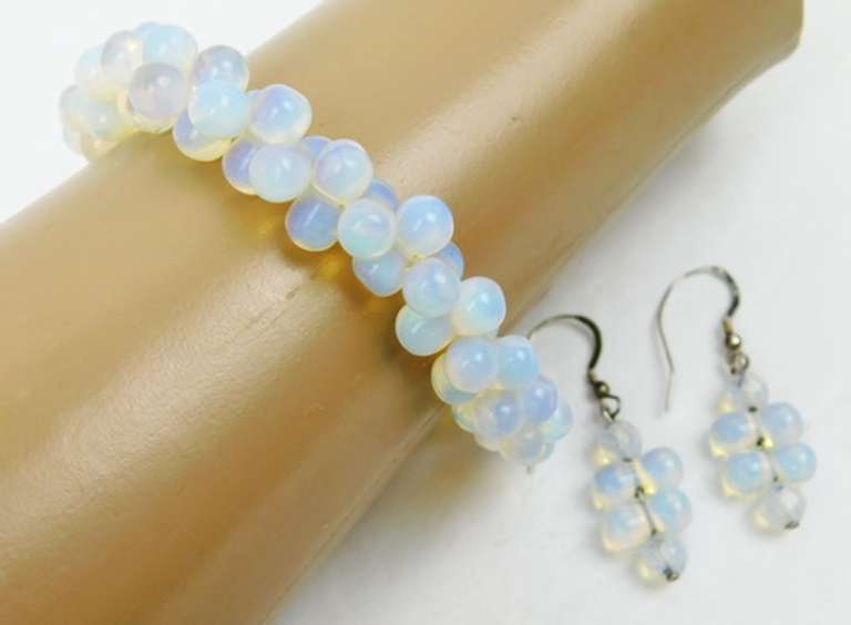 Illuminating Moonstone Bracelet & Earrings