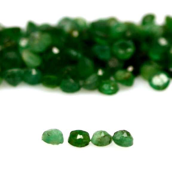 Unheated 8.94ct rich green Emerald set