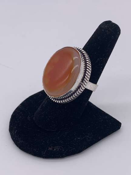 Gorgeous Natural Gemstone & Silver Cocktail Ring