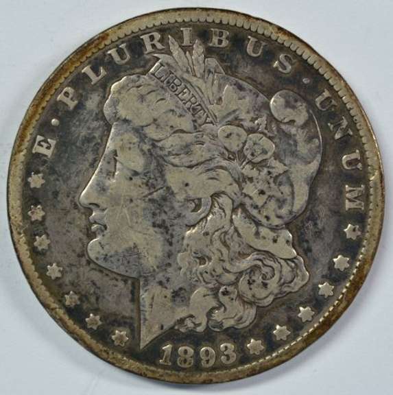 Rare key date 1893-CC Morgan Silver Dollar