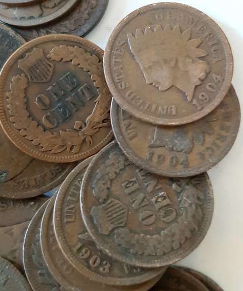 100 1890 1900 Era Indian Cents
