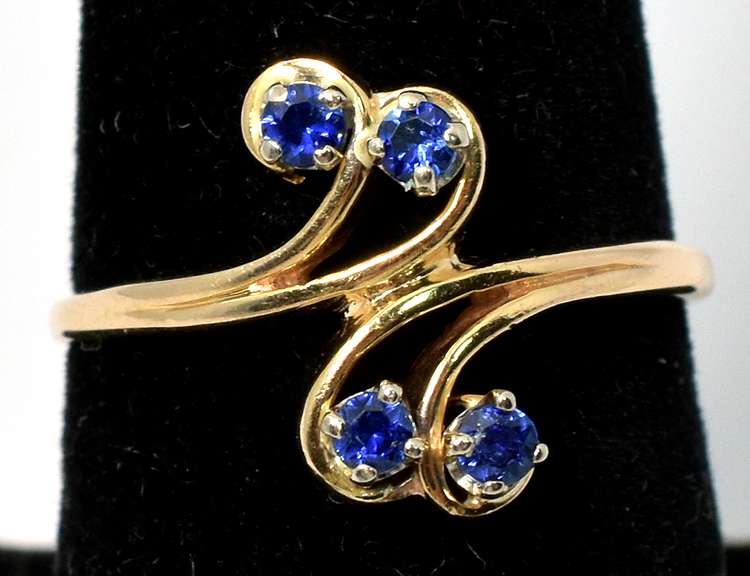 Unique Spinel Ring in 14KT Yellow Gold