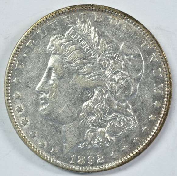 Scarce near Mint 1892-P Morgan Silver Dollar
