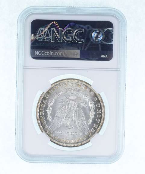 MS63 1891-CC Morgan Silver Dollar VAM-3 Spitting Eagle Redfield - NGC