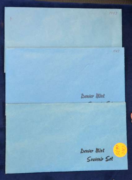 3 1983 OFFICIAL D US MINT SOUVENIR SETS OGP