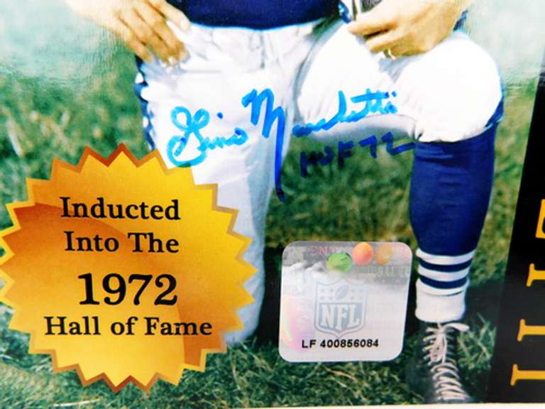 Gino Marcetti, Colts HOF 1972 Autographed Print