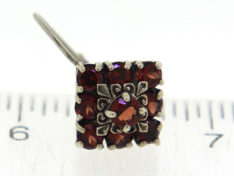 Sterling Silver Garnet Earrings