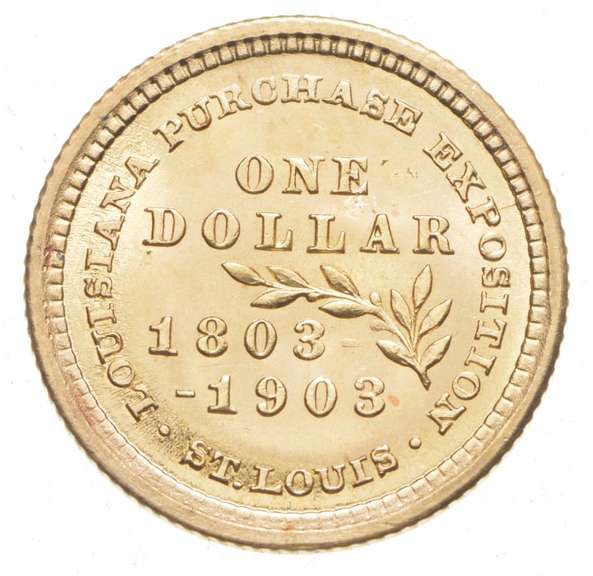 1903 $1.00 Louisiana Purchase McKinley Gold Dollar