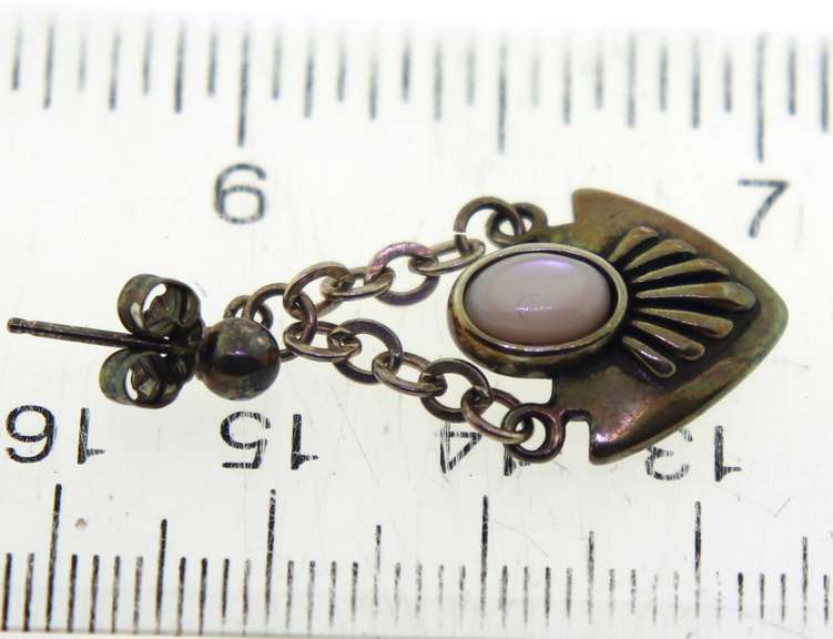 Sterling Silver MoonStone Drop Earrings